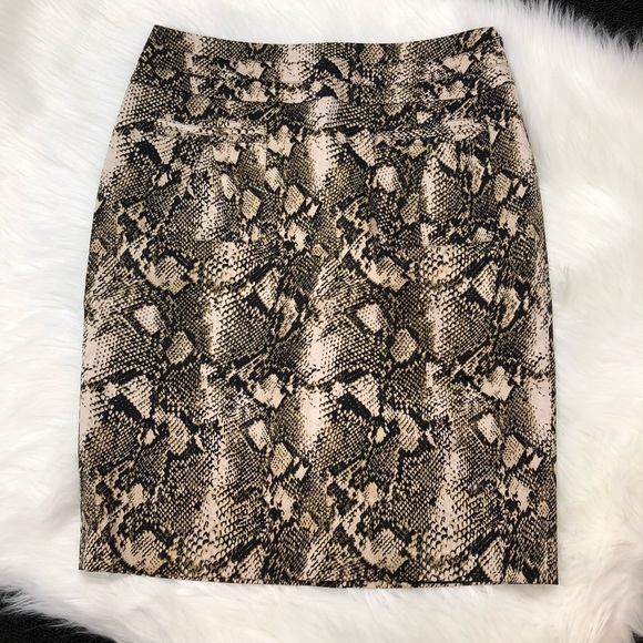INC International Concepts Dresses & Skirts - INC Reptile/Snake Print Pencil Skirt, Size 8